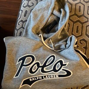 Brand New XL Blue/Gray Polo Hoody